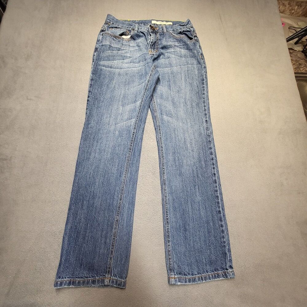 DKNY Jeans Mens 28x30 Blue Straight Leg‎ Denim Distressed